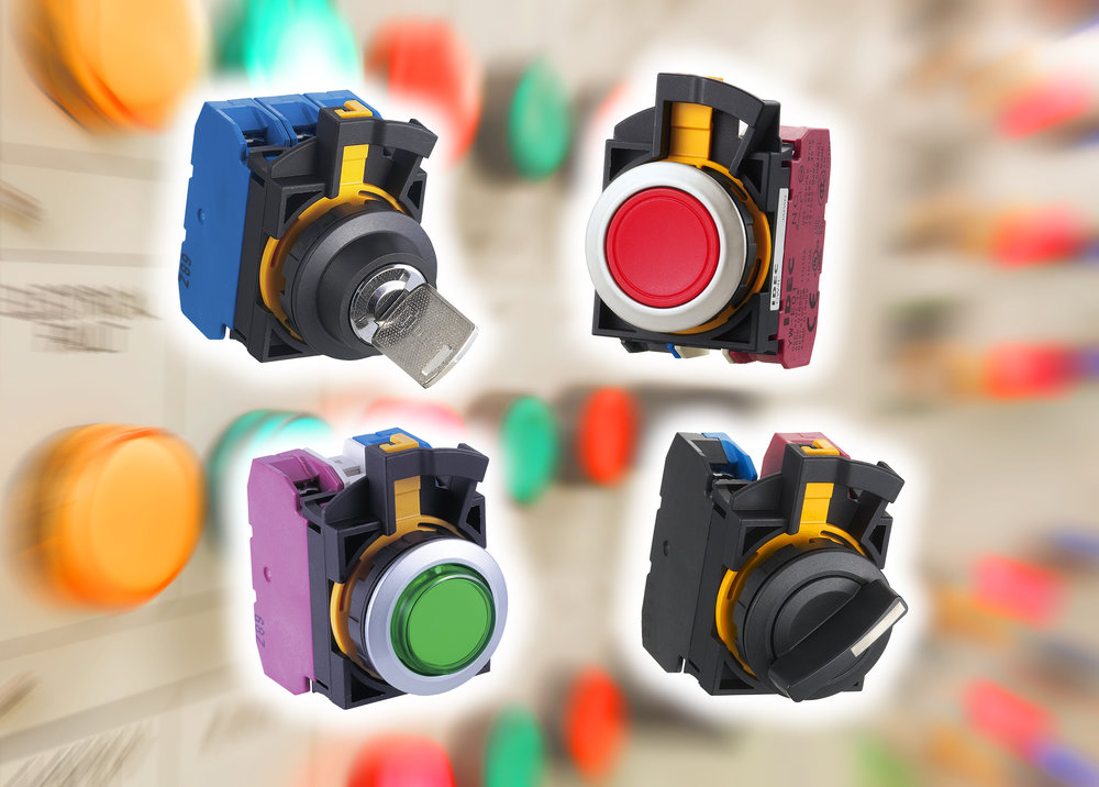 IDEC CW, a complete range of industrial switches with 22mm bushing now available from Foremost Electronics